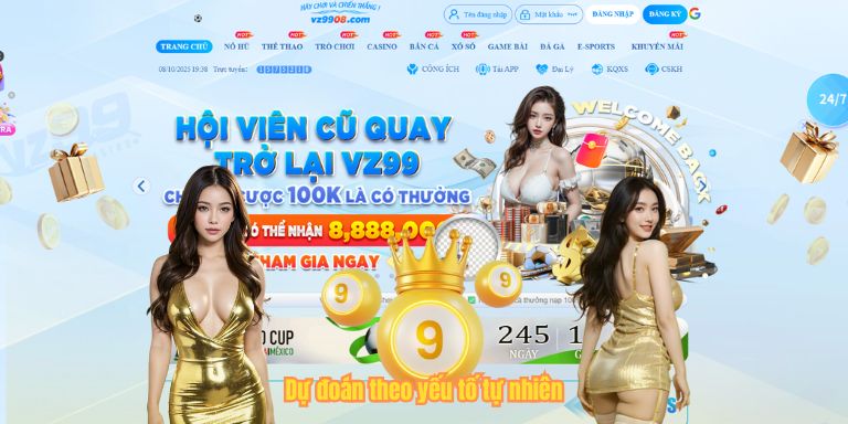 Soi Lô Miễn Phí VZ99 – Cơ Hội Trúng Lớn Chỉ Với Một Lần Thử Dự đoán theo yếu tố tự nhiên