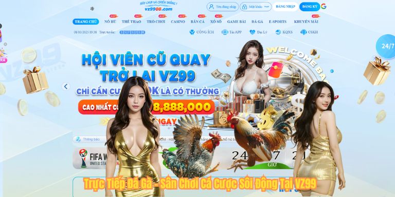 Trực Tiếp Đá Gà – Sân Chơi Cá Cược Sôi Động Tại VZ99 Trực Tiếp Đá Gà – Sân Chơi Cá Cược Sôi Động Tại VZ99